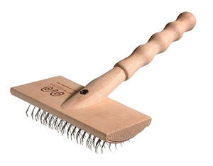 Sheepskin Carding Brush