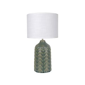 Bloom Ceramic Table Lamp - Green