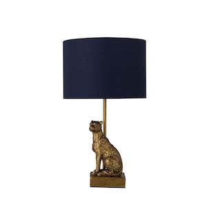 Lexi Lighting: Cheetah Sitting Table Lamp - Copper