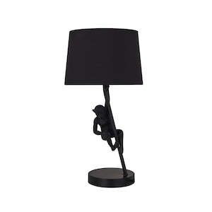 Monkey Hanging Table Lamp - Black