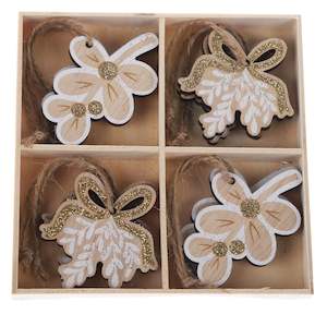 Personal accessories: Christmas - Wooden Box Set (8) | Flower