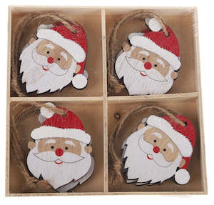 Personal accessories: Christmas - Wooden Box Set (8) | Santa