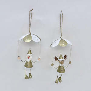 Personal accessories: Christmas - Whimsical Parachute Gold (Asst)