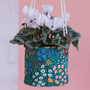 Canvas Hanging Planter 10cm - Wild Flowers