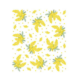 Nawrap  Floral Face Cloth - Mimosa