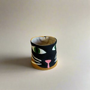 Canvas Planter Mini - Mustard | Black Cat