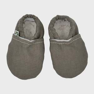 Baby Booties - Linen Olive