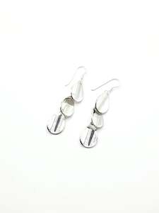 Personal accessories: Sterling Silver - 3 Drop Earrings