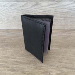 Leather Card Wallet - Jed Black