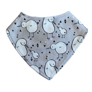 Dribble Bib - Grey Kiwi