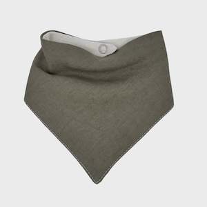 Personal accessories: Bandana Bib - Linen Olive