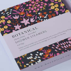 Personal accessories: Botanical Shower Steamers - Ylang Ylang + Lavender (Box of 4)