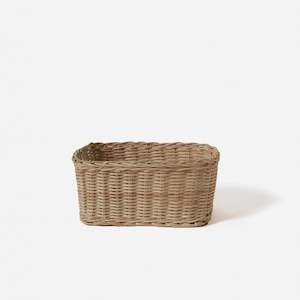 Personal accessories: Citta Rectangle Rattan Basket - Brown