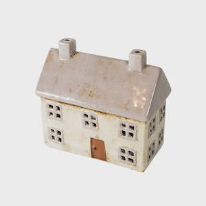 Alsace Tealight Cottage - Grey