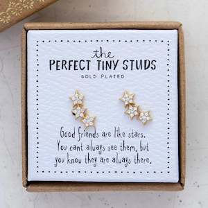 Perfect Tiny Studs - 3 Stars