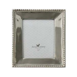 Personal accessories: French Country Photo Frame - Beaded Nickel 3x4"