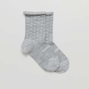 Lamington Womens Socks - Crew | Powder (Roll Top)