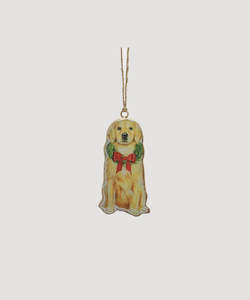 Personal accessories: Christmas Decoration - Hanging Golden Retriever