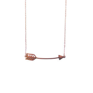 Necklace - Curved Arrow