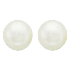 Earrings - Spanish Pearl Stud | White