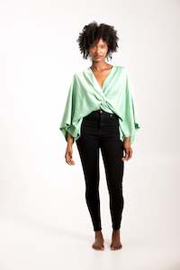 Florence Kimono Top in Triacetate Satin