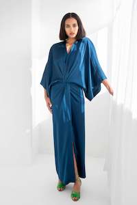 Maxi Kimono Slate Blue