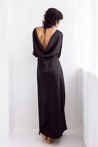 Florence Cowl Neck Dress - Black