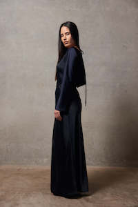 Fashion design: Florence Cowl Neck Dress - Navy