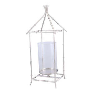 Interior Accessories: Silver Bamboo lantern