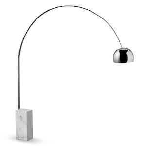 Arche Floor Lamp - White Marble Base