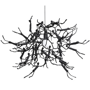 Stick People - Round Pendant Light, Small