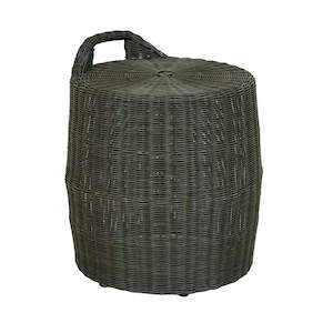 Outdoor Furniture: Tide Isle Stool - Moss