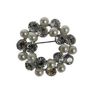 Christmas Pearl Wreath Decoration - Set of 6