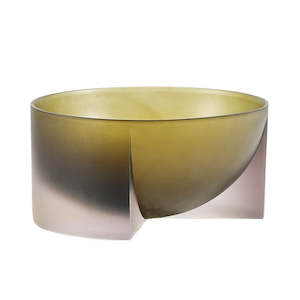 Tableware: Transparent Resin Bowl - Moss