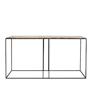 Dion Console Table - Forest Marble Top