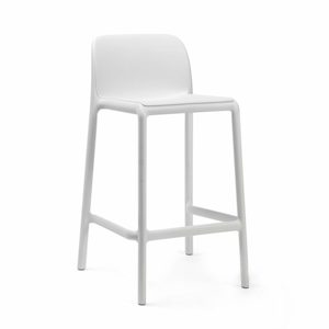 Fiesta Outdoor Low Bar Stool - White