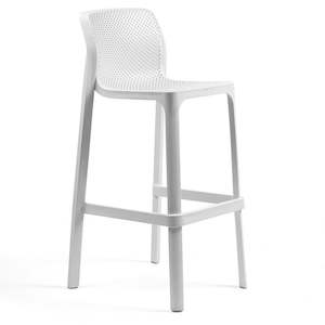 Naya Outdoor High Bar Stool - White