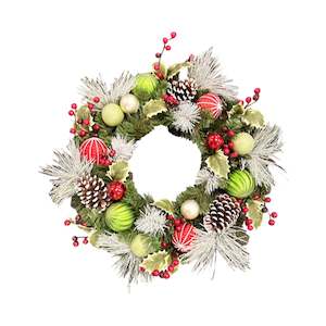 Christmas Wreath - Red and Green Decorative