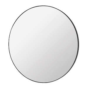 Round Mirror Large - Black