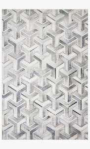 Floor Rugs: Maddox Rug - Silver/Ivory