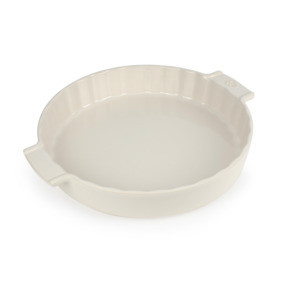 Kitchen Dining: Ceramic Pie Dish - Ecru