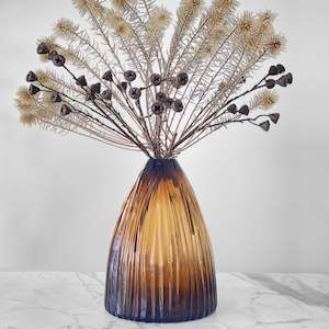 Vases Urns: Soho Vase - Amber Glass