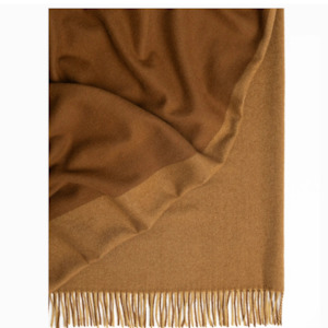 Living Room Accessories: Fiord Throw - Caramel