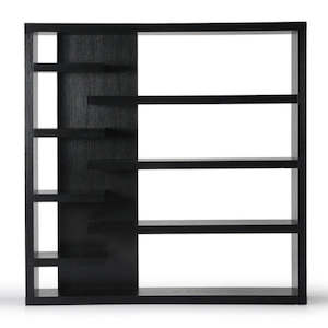 Display Cabinets Shelving: Wall Divider, Large - Dark Oak