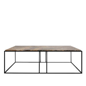 Dion Coffee Table - Forest Marble Top