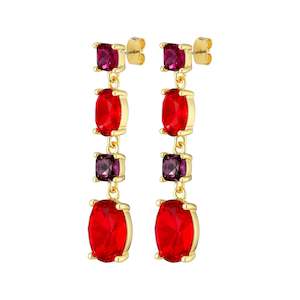 DYRBERG/KERN Cornelia Earrings | SG Red