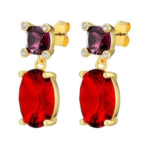 DYRBERG/KERN Antonia Earrings | SG Red