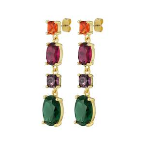 DYRBERG/KERN Cornelia Earrings | SG Rainbow