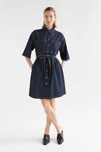 Elk: ELK Denym Pocket Dress | Authentic Blue Wash