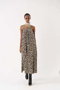 Lollys Laundry: LOLLYS LAUNDRY Lungo Midi Dress | Leopard Print